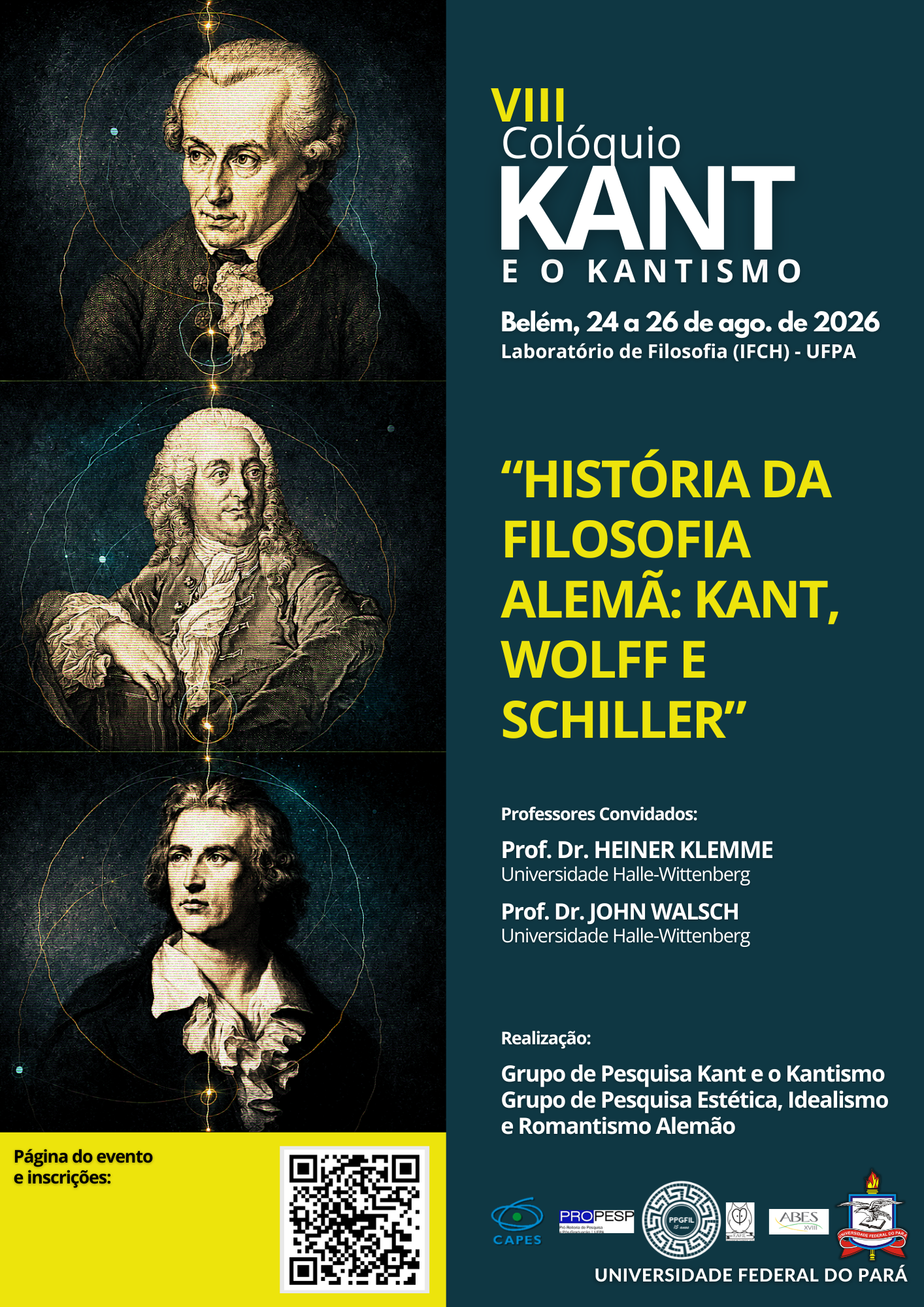 Banner do VIII Colóquio Kant e o Kantismo